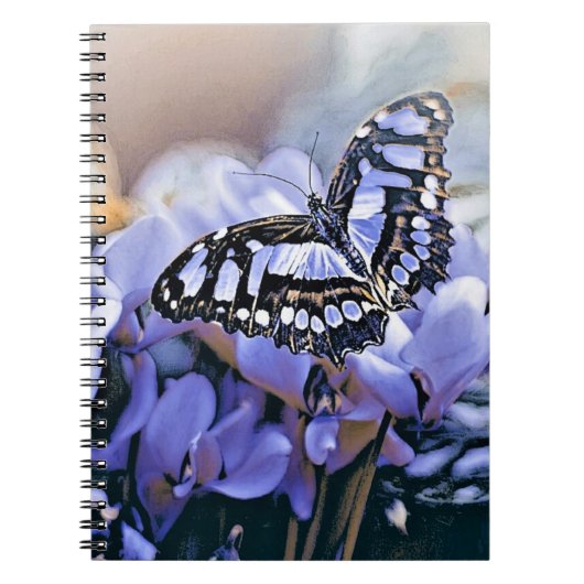 Blauwe vlinder notitieboek (Voorkant)