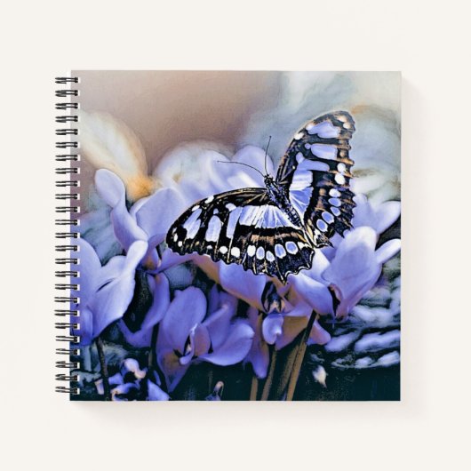 Blauwe vlinder notitieboek (Voorkant)