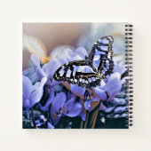 Blauwe vlinder notitieboek (Achterkant)
