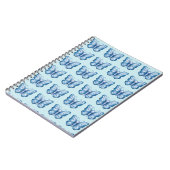 Blauwe vlinder notitieboek (Linkerzijde)