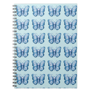 Blauwe vlinder notitieboek