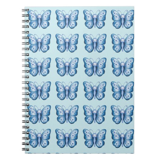 Blauwe vlinder notitieboek (Voorkant)
