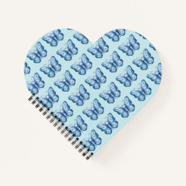 Blauwe vlinder notitieboek