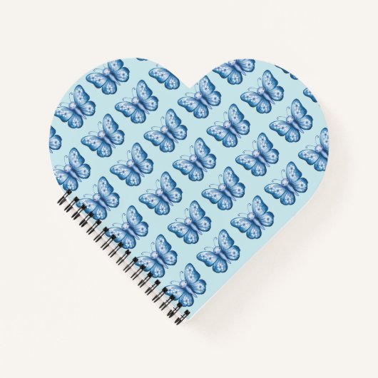 Blauwe vlinder notitieboek (Voorkant)