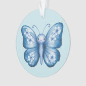 Blauwe vlinder ornament (voorkant)