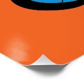 Blauwe vlinder perfect poster (Hoek)