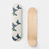 Blauwe vlinder persoonlijk skateboard (Voorkant)