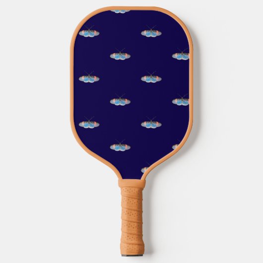 Blauwe Vlinder Pickleball Paddle (Voorkant)