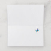 Blauwe vlinder plaatskaartje (Binnenkant ongevouwen)