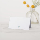 Blauwe vlinder plaatskaartje (Achterkant)