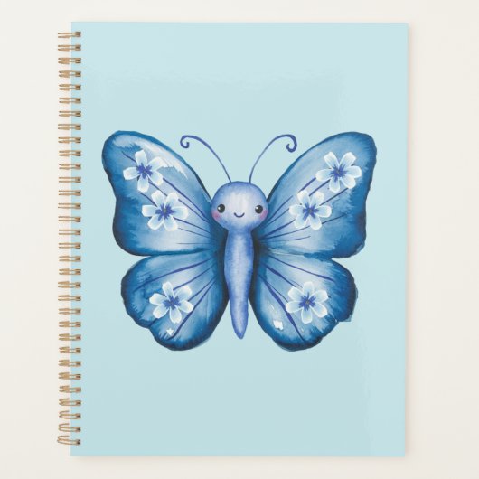 Blauwe vlinder planner (Voorkant)