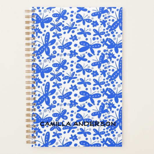 Blauwe vlinder planner (Voorkant)