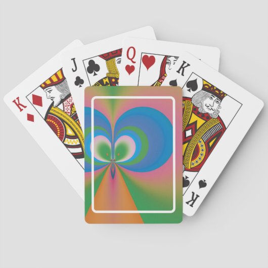 Blauwe Vlinder Pokerkaarten (Achterkant)