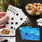 Blauwe vlinder pokerkaarten (Insitu)