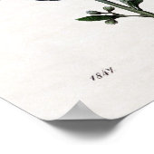 Blauwe vlinder poster (Hoek)