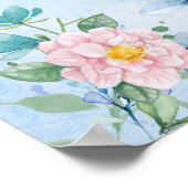 Blauwe vlinder poster (Hoek)