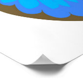 Blauwe vlinder poster (Hoek)