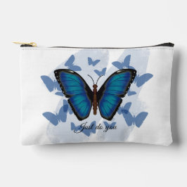 Blauwe Vlinder - Print Gesneden Kleine Accessoires Etui