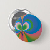 Blauwe Vlinder Ronde Button 5,7 Cm (Voorkant /achterkant)