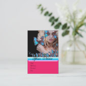 BLAUWE VLINDER SCHOONHEIDSSALON, MAKE-UP ARTIST mo Visitekaartje (Staand voorkant)