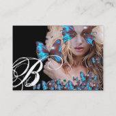 BLAUWE VLINDER SCHOONHEIDSSALON, MAKE-UP ARTIST mo Visitekaartje (Achterkant)