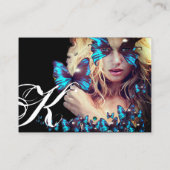 BLAUWE VLINDER SCHOONHEIDSSALON, MAKE-UP ARTIST mo Visitekaartje (Achterkant)