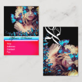 BLAUWE VLINDER SCHOONHEIDSSALON, MAKE-UP ARTIST mo Visitekaartje (Voorkant / Achterkant)