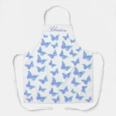 blauwe vlinder schort (Voorkant)
