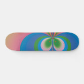 Blauwe Vlinder Skateboard (Horizontaal)