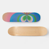 Blauwe Vlinder Skateboard (Horizontaal)