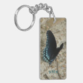 Blauwe vlinder sleutelhanger (Voorkant Links)