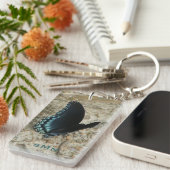 Blauwe vlinder sleutelhanger (Voorkant Rechts)