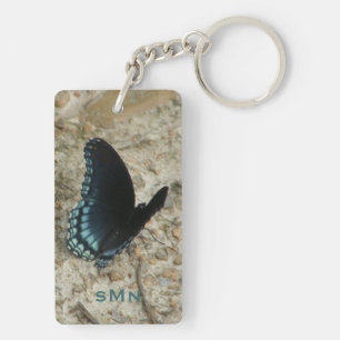Blauwe Vlinder Sleutelhanger