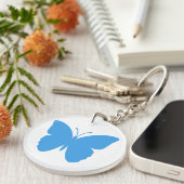 Blauwe Vlinder Sleutelhanger (Voorkant Rechts)