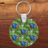 Blauwe vlinder sleutelhanger (Voorkant)