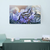 Blauwe vlinder spandoek (Beurs)