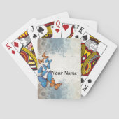 Blauwe vlinder speelkaarten (Achterkant)