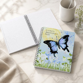 Blauwe Vlinder Spiraal Notebook Notitieboek