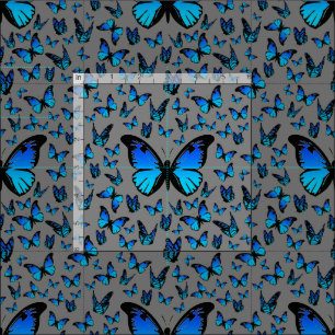 blauwe vlinder stof