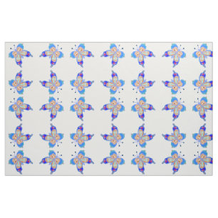 Blauwe vlinder stof