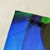 Blauwe vlinder strandlaken (In situ)