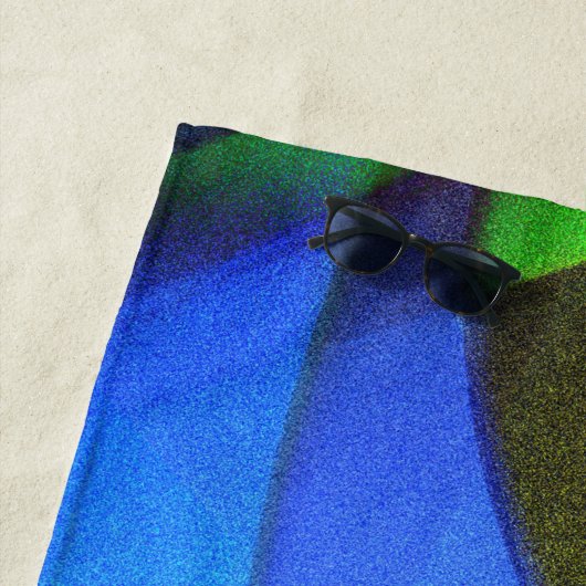 Blauwe vlinder strandlaken (In situ)