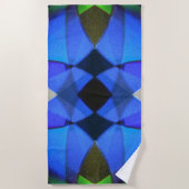 Blauwe vlinder strandlaken (Voorkant)