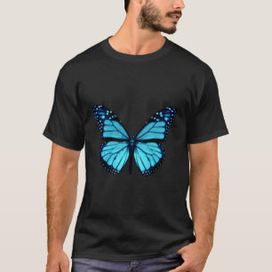 Blauwe vlinder - t-shirt