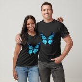 Blauwe vlinder - t-shirt (Unisex)