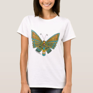 Blauwe vlinder t-shirt