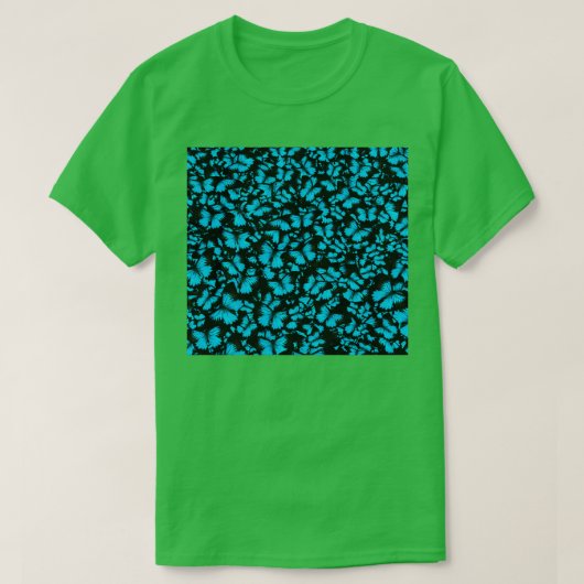 Blauwe vlinder t-shirt (Design voorkant)