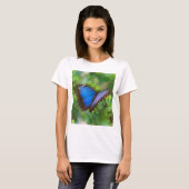 Blauwe vlinder t-shirt (Voorkant volledig)