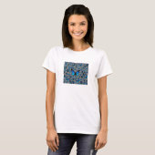 blauwe vlinder t-shirt (Voorkant volledig)