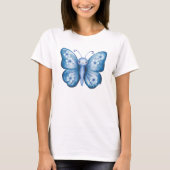 Blauwe vlinder t-shirt (Voorkant)